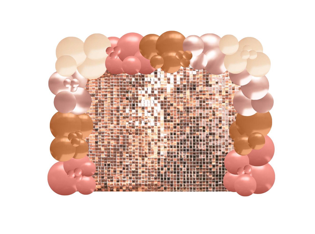 Shimmer wall with balloons