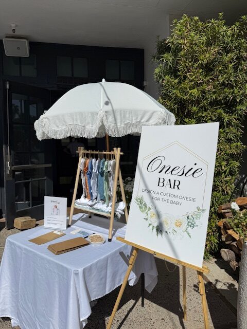 Baby Shower Activity Onesie Bar