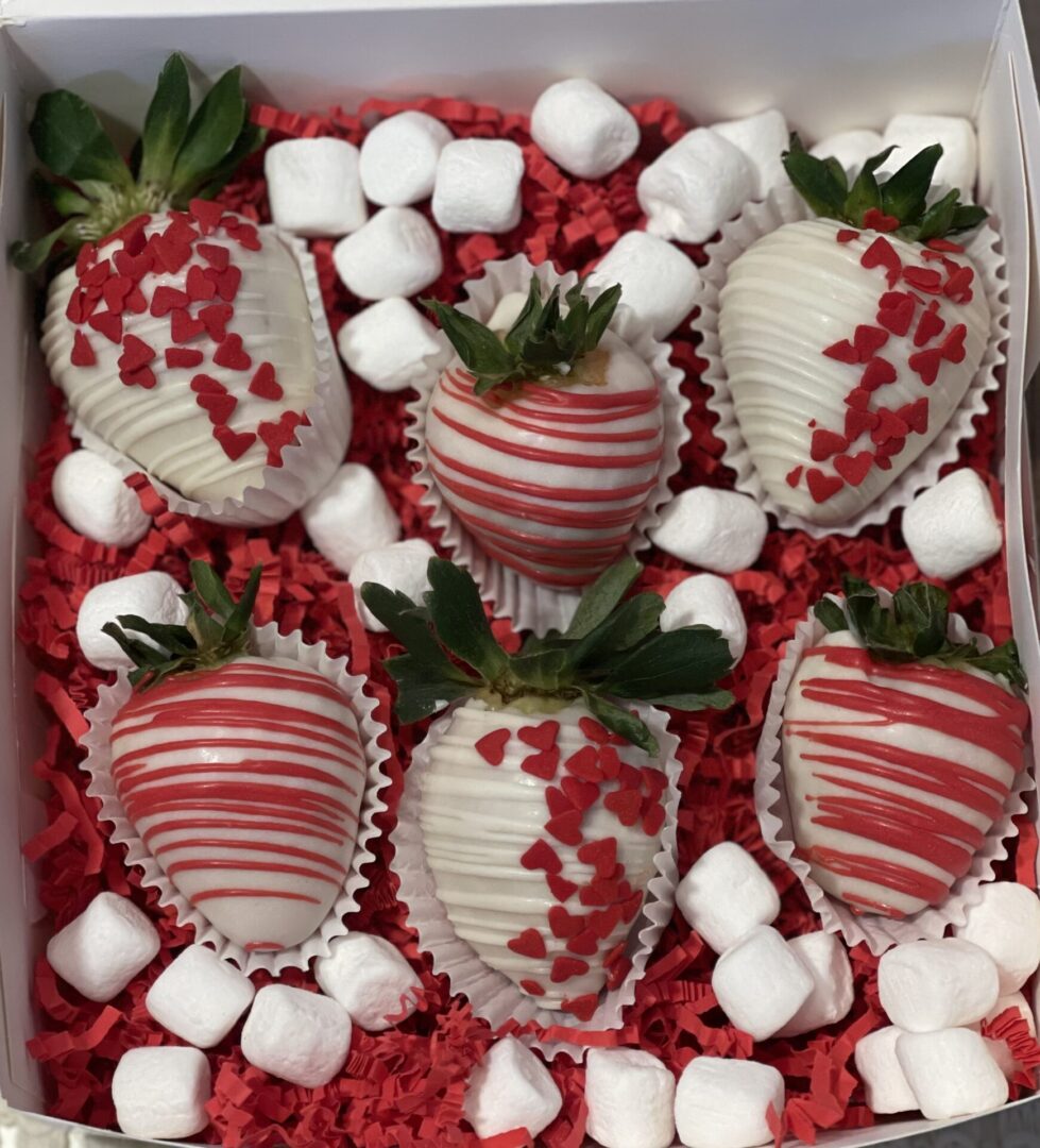 Red Chocolate covered strawberries
